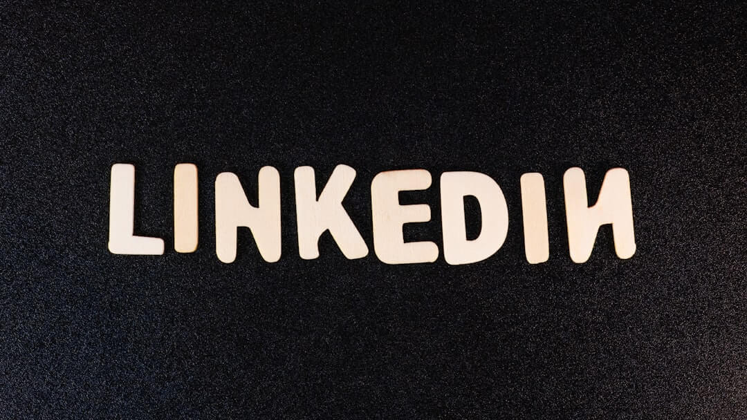 the word linked in white letters on a black background