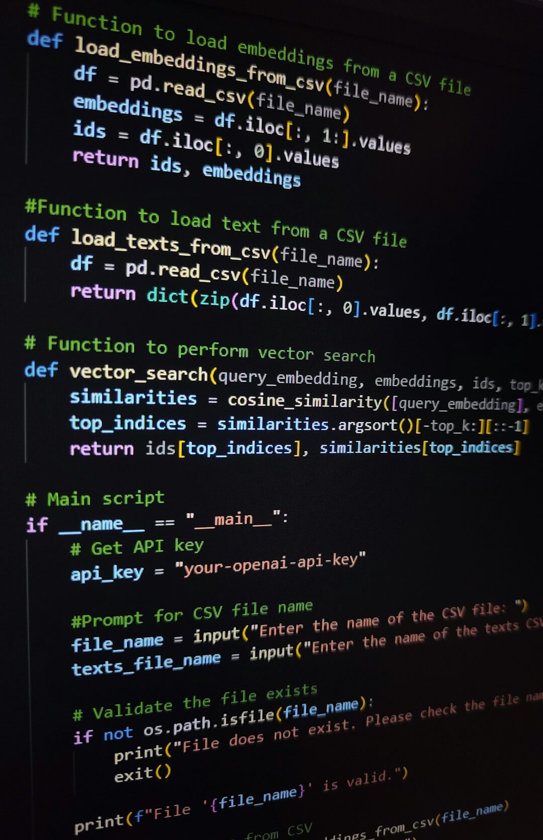 A computer screen with a bunch of text on it